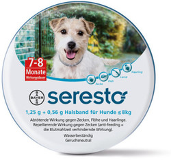 Bayer Форесто(Foresto) Ошейник для собак до 8кг от клещей, блох и вшей, защита 8 месяцев, 38см