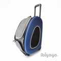 IBBI Сумка-тележка складная 3 в 1(сумка, рюкзак, тележка) синяя