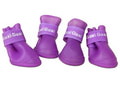 Al1 Сапоги резиновые для собак, цвет фиолетовый, размер L