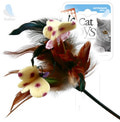GiGwi Игрушка для кошек Дразнилка с перьями на стеке