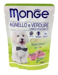 MONGE Dog Grill Pouch паучи для собак ягненок с овощами 100 г