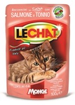 MONGE Lechat Pouch паучи для кошек тунец/лосось 100 г