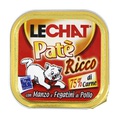 MONGE Lechat консервы для кошек говядина/куриная печень 100 г