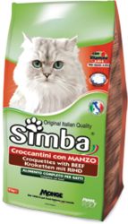 MONGE Simba Cat корм для кошек с говядиной, сух.