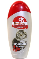 БиоВакс Шампунь для кошек от блох, вшей, клещей и власоедов 250мл