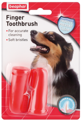Beaphar Зубная щетка двойная для собак на палец