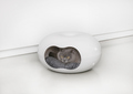 Moderna Лежанка-домик для кошек Doonut с подушкой 49x49x27h см, белая