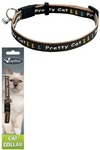 Papillon    "" 10-21-33,  (Adjustable cat collar, 10 mm x 21 - 33 cm, Kitty cat, colour brown) 270112