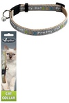 Papillon Ошейник для кошек "Китти" 10мм-21-33см, серый (Adjustable cat collar, 10 mm x 21 - 33 cm, Kitty cat, colour grey) 270113