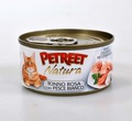 PETREET Консервы для кошек кусочки розового тунца с рыбой дорада 70 г