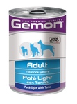 MONGE Gemon Dog Light консервы для собак облегченный паштет тунец 400 г