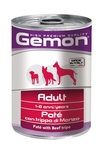 MONGE Gemon Dog консервы для собак паштет говяжий рубец 400 г