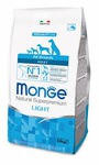 MONGE Dog Speciality Light корм для собак всех пород низкоколорийный лосось с рисом, сух.2,5 кг